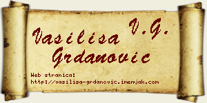 Vasilisa Grdanović vizit kartica